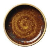 Steelite Aurora Vesuvius Amber Round Stacking Trays 100mm (12 Pack)