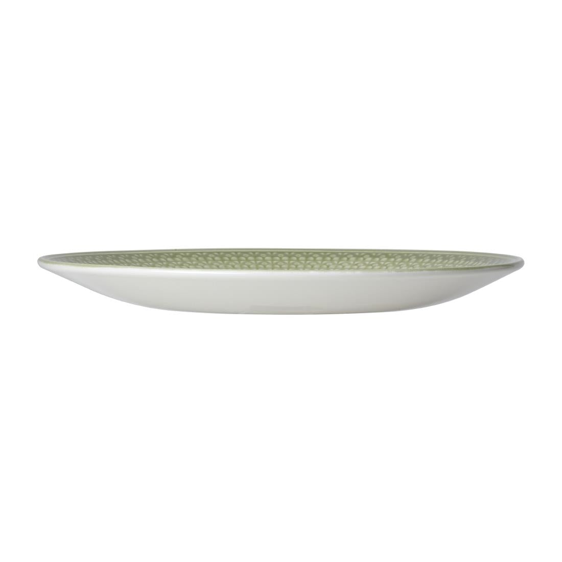 Steelite Bead Sage Coupe Plates 285mm (6 Pack)