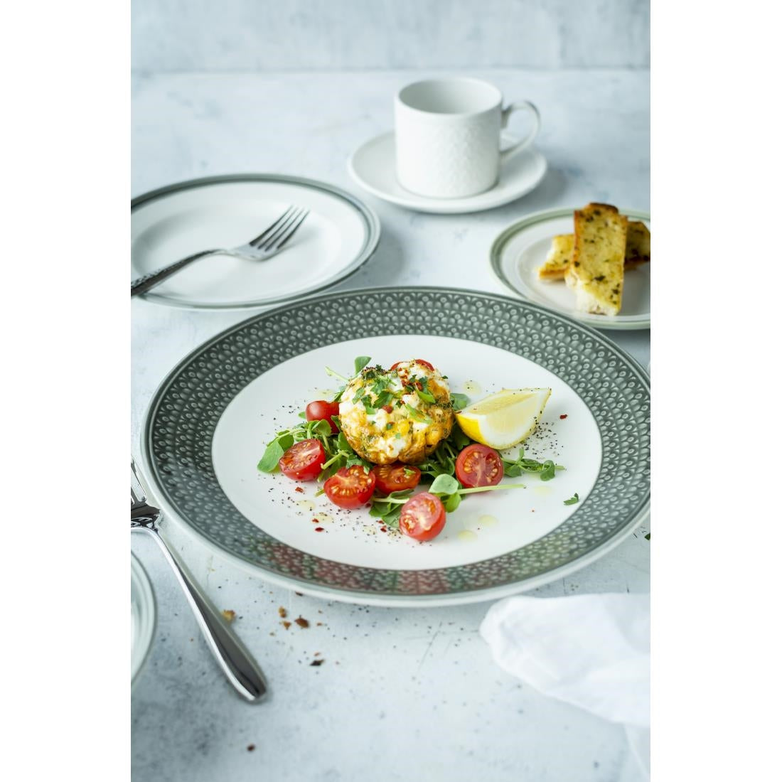 Steelite Bead Truffle Coupe Plates 285mm (6 Pack)