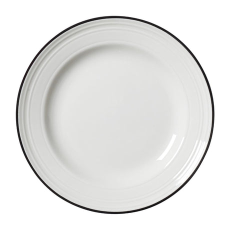 Steelite Bead Black Band Plates 165mm (12 Pack)