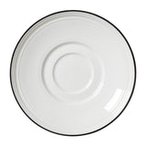 Steelite Bead Black Band Saucers 150mm (12 Pack)