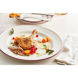 Steelite Bead Maroon Band Plates 165mm (12 Pack)