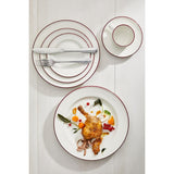 Steelite Bead Maroon Band Plates 285mm (6 Pack)