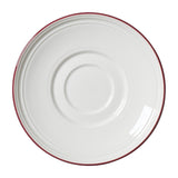 Steelite Bead Maroon Band Saucers 150mm (12 Pack)
