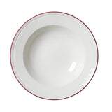 Steelite Bead Maroon Band Pasta Plates 240mm (12 Pack)