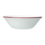 Steelite Bead Maroon Band Oatmeal Bowls 165mm (12 Pack)