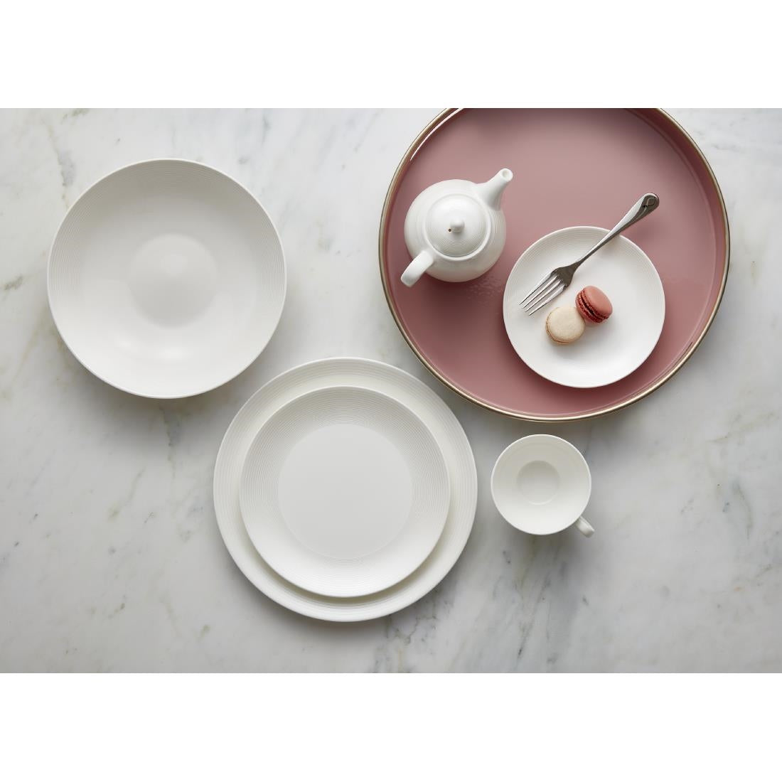 William Edwards Spiro Teacups White 200ml (12 Pack)