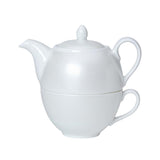 William Edwards Spiro Teacup and Pot Sets White (6 Pack)