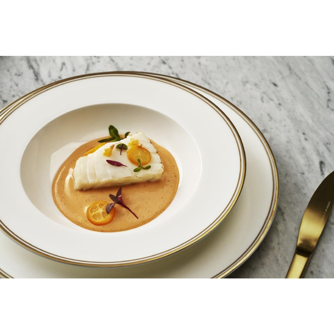 William Edwards Burnished Gold Plates 168mm (12 Pack)