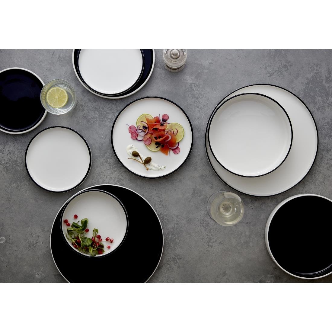Steelite Nyx Stacking Plates 255mm (12 Pack)