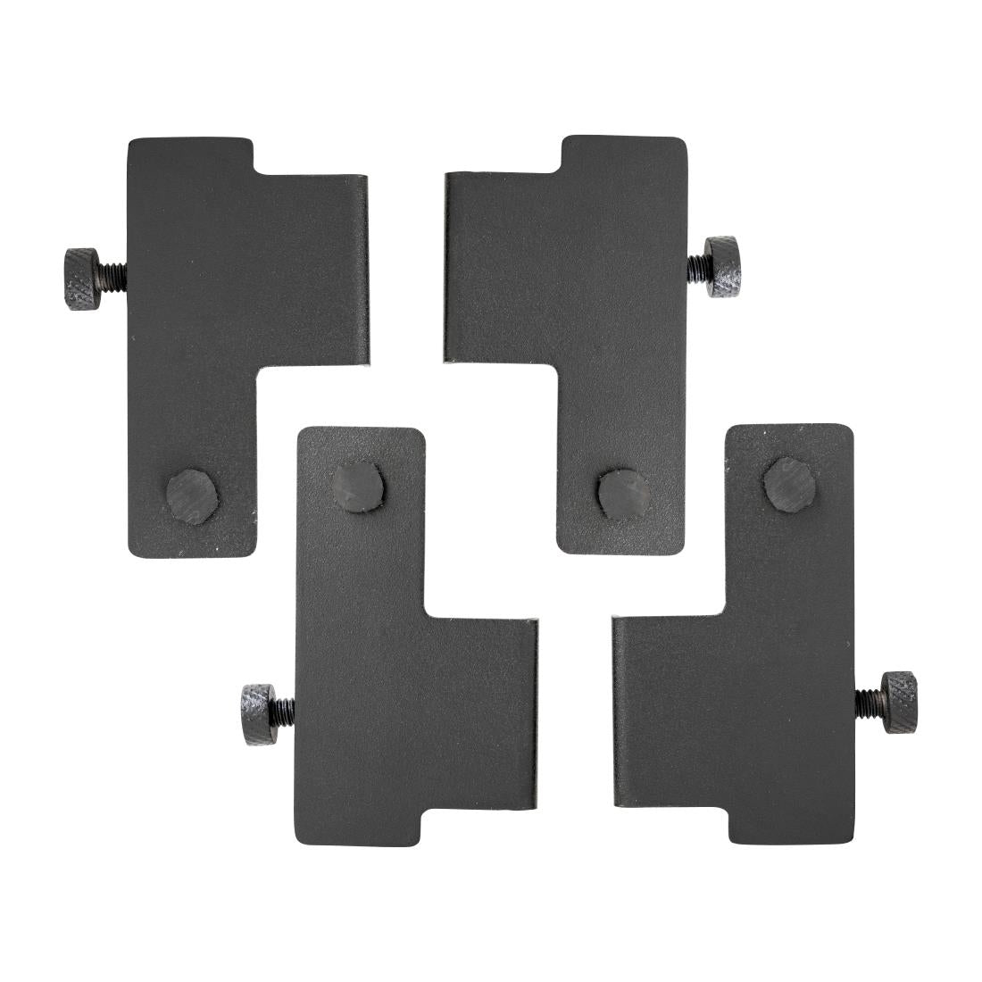 Steelite DWH Fusion Universal Shelf Holder Fusion Risers Black (4 pack)