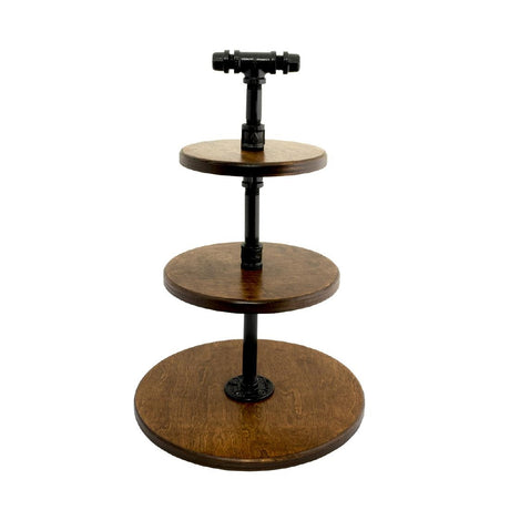 Steelite Chestnut Pipe Stand 3-Tier 355x509mm