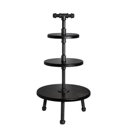 Steelite Gun Metal Pipe Stand 3-Tier 355x509mm