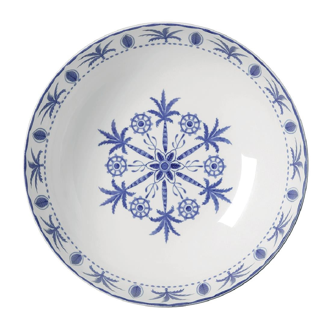 William Edwards Sultan's Garden Blue Large Bowls Coupe 230mm (6 Pack)