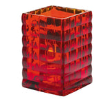 Hollowick Optic Block Ruby Glass Lamp 67mm x 95mm (6 Pack)