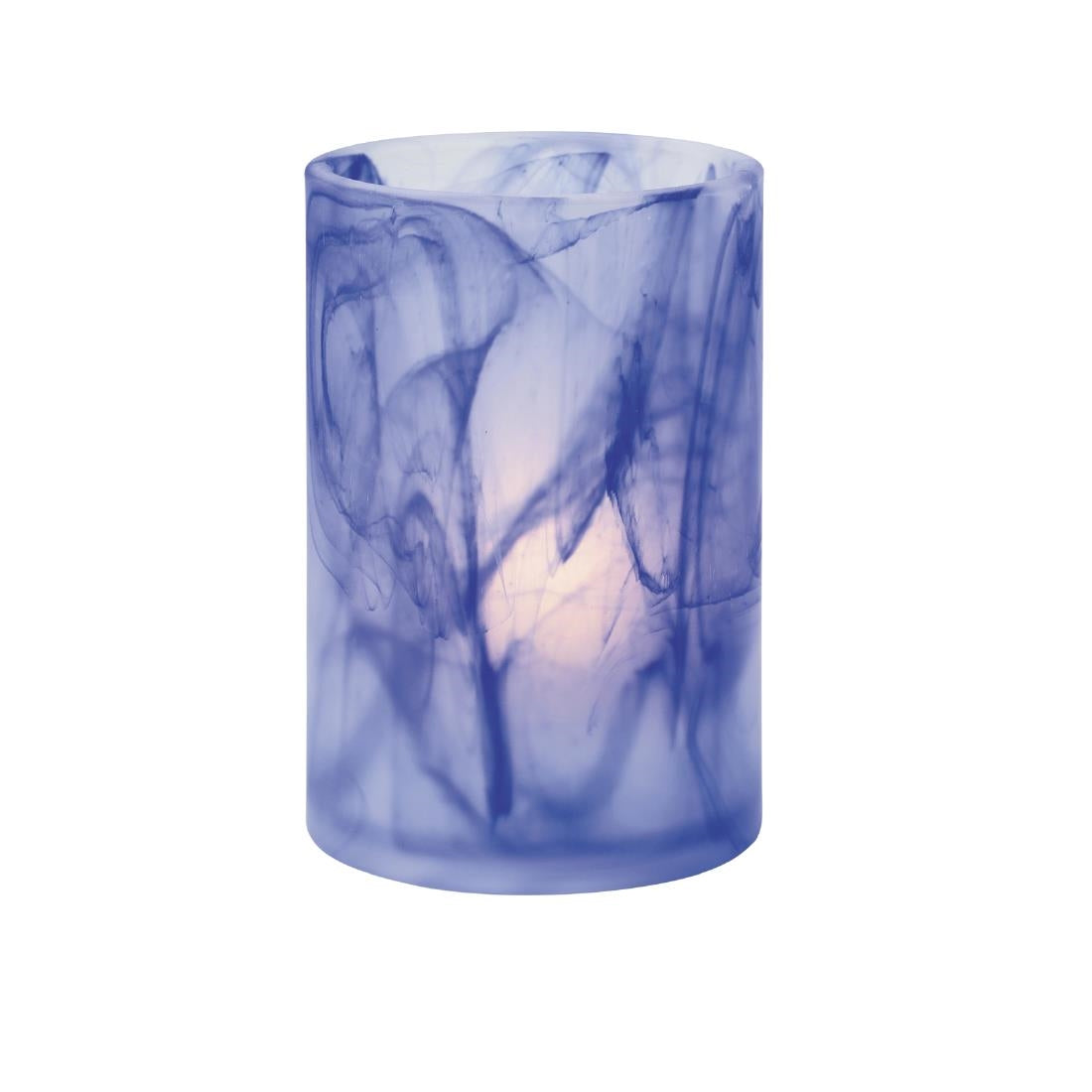 Hollowick Wysp Dark Blue Glass Cylinder 73mm x 114mm (6 Pack)