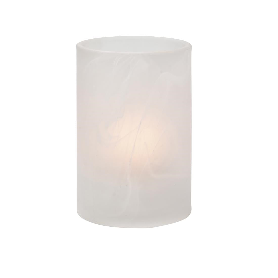 Hollowick Wysp Satin Crystal Glass Cylinder 73mm x 114mm (6 Pack)