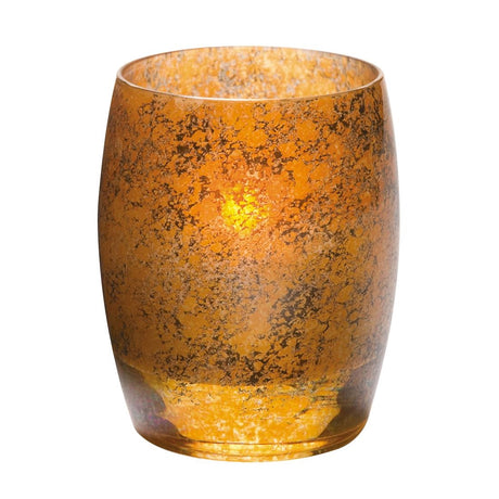 Steelite Contour Glass Votives Antique Gold 95mm (12 Pack)