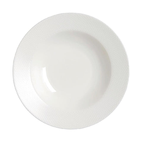 William Edwards Quanta Large Rim Bowls - Classic White 280mm (Pack of 6)