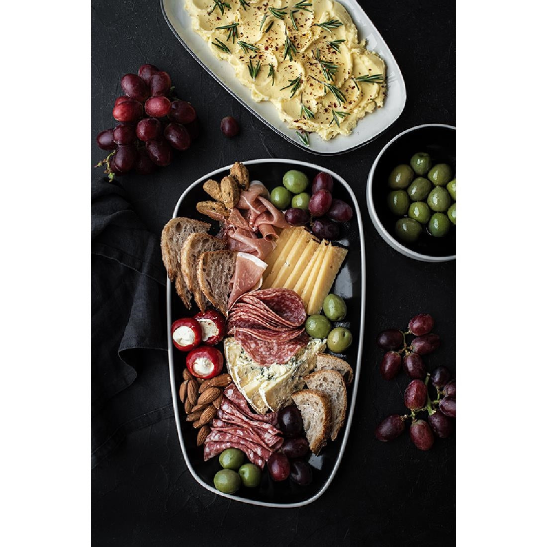 Steelite Nyx Nordic Coupe Plates Black 280mm (12 Pack)