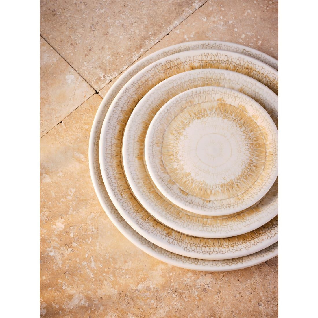 Steelite Petra Dune Coupe Plates Beige 280mm (12 Pack)
