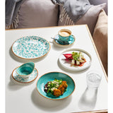 Steelite Performance Flora Coupe Plates Aqua 252mm (12 Pack)