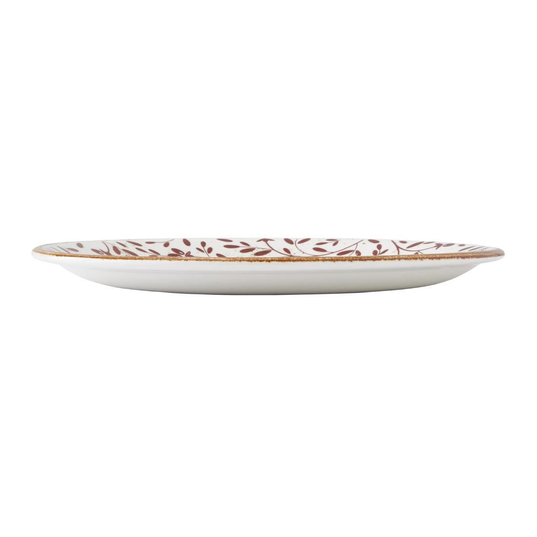 Steelite Performance Flora Coupe Plates Brown 255mm (12 Pack)