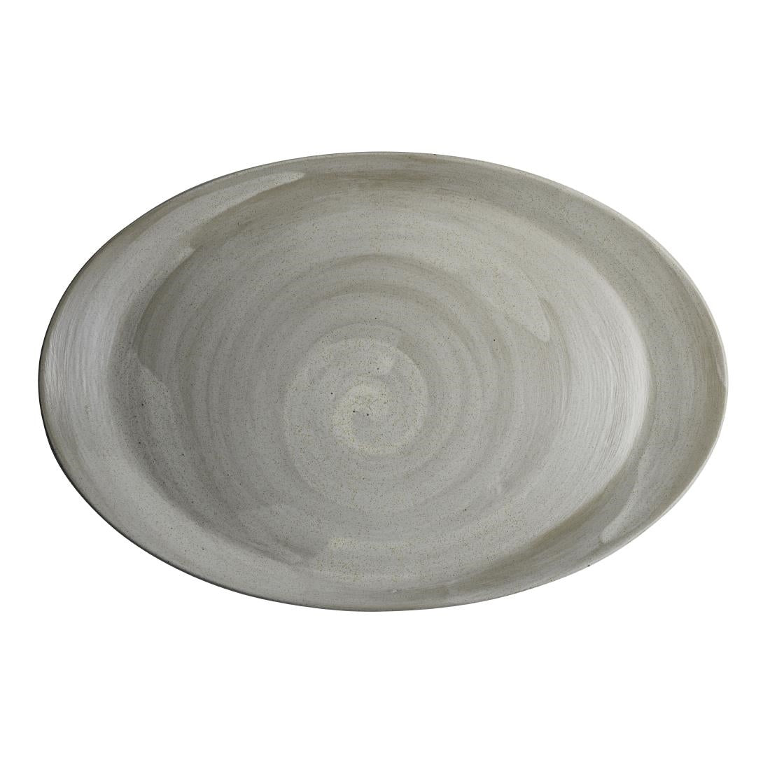 Maham Studio Carnaby Oval Platters Dove 305x202mm (12 Pack)