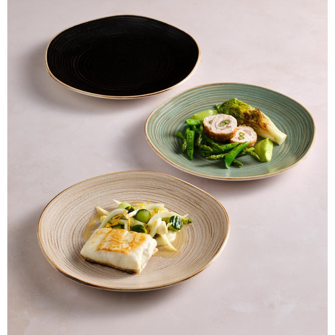 Steelite Orbita Coupe Plates Fuse Sable 285mm (12 Pack)