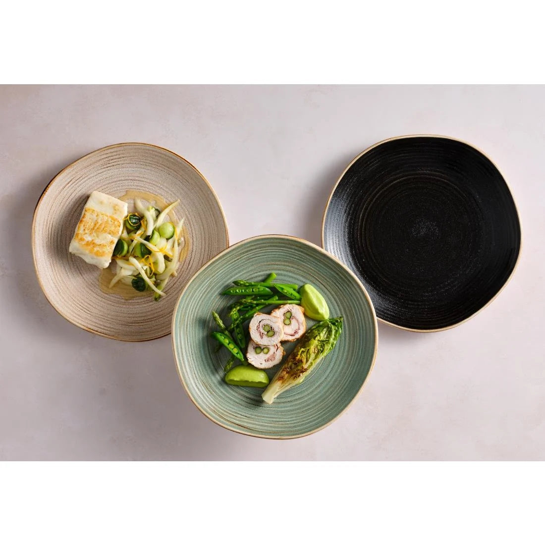 Steelite Orbita Coupe Plates Fuse Sable 255mm (12 Pack)