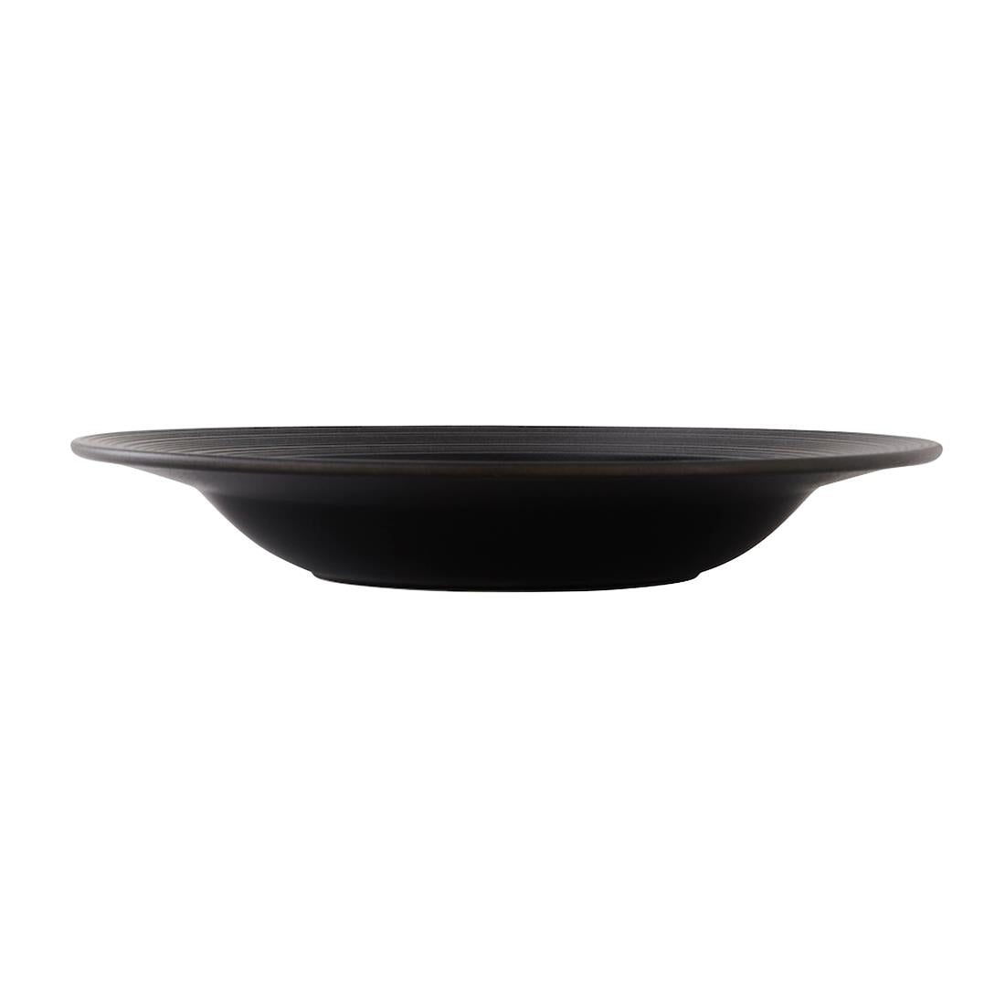 Steelite Concorde Rim Soup Plates Noir 240mm (12 Pack)