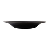 Steelite Concorde Rim Soup Plates Noir 240mm (12 Pack)