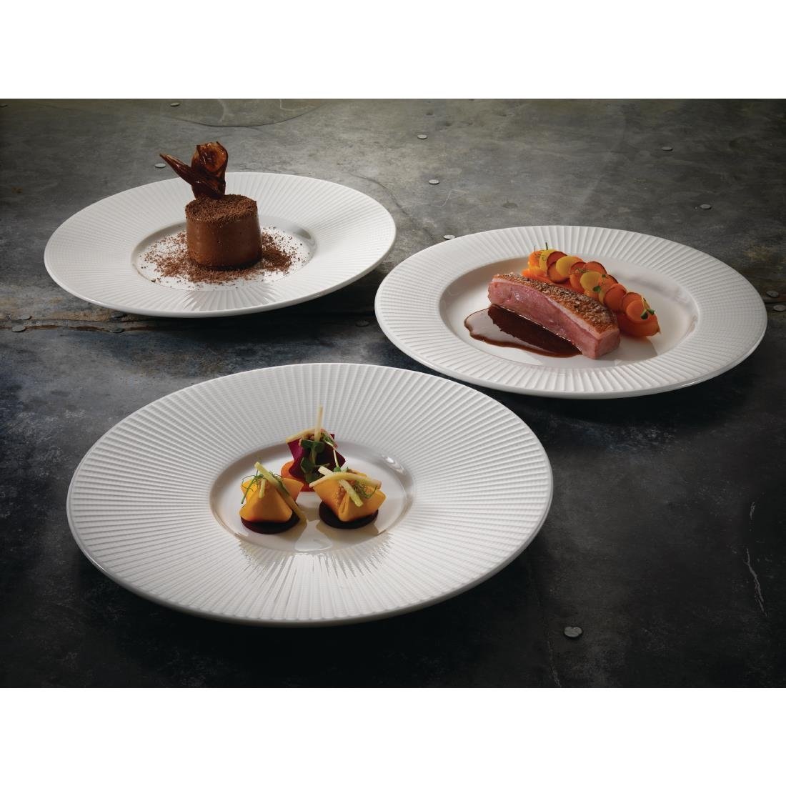 Steelite Willow Gourmet Large Well Plate 285mm (6 Pack)