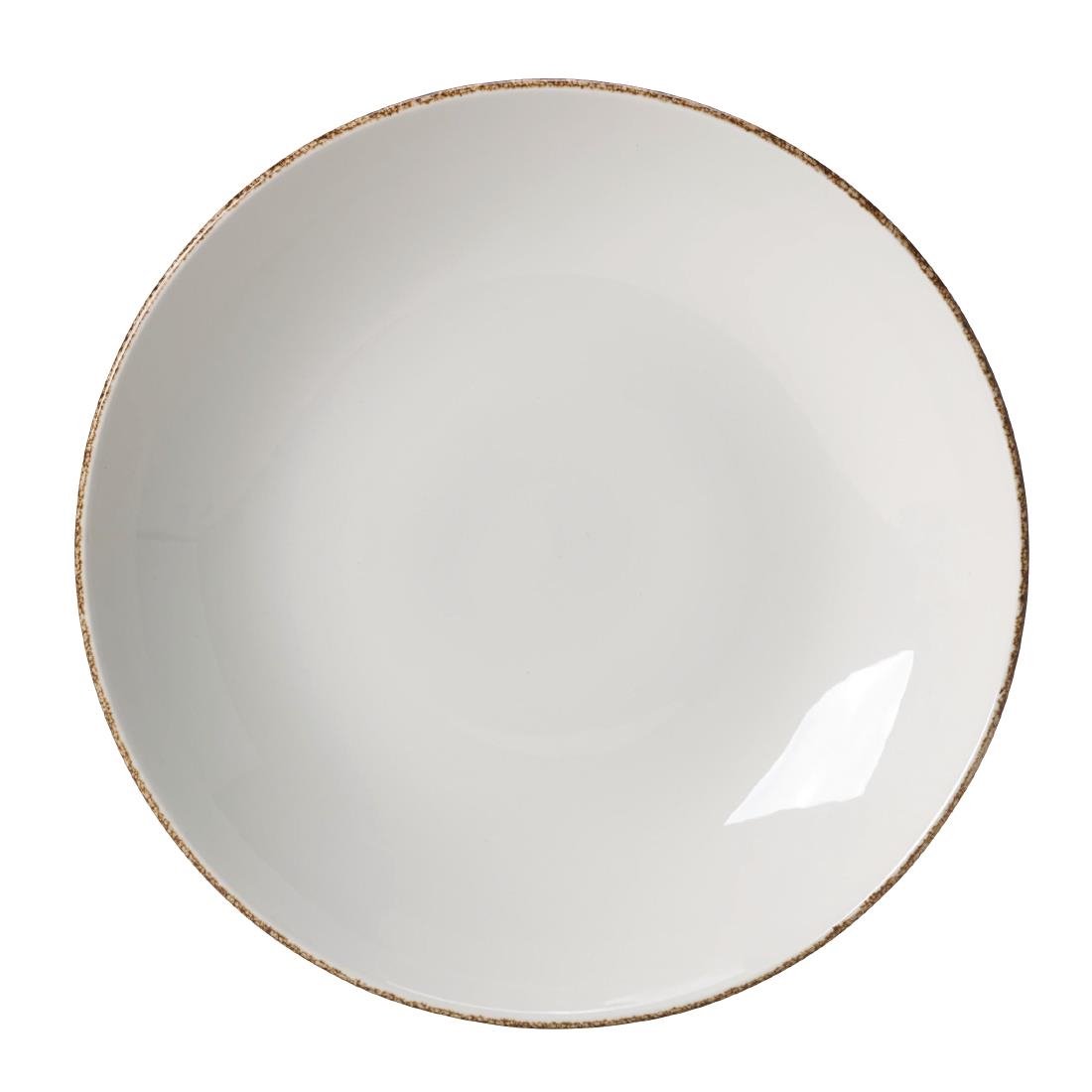 Steelite Brown Dapple Coupe Plates 153mm (36 Pack)