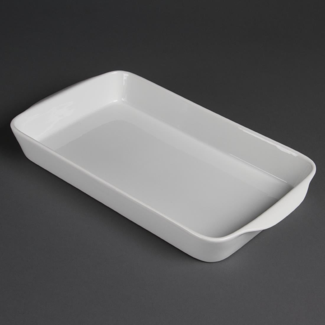 Olympia Whiteware Rectangular Roasters 395x 219mm (6 Pack)