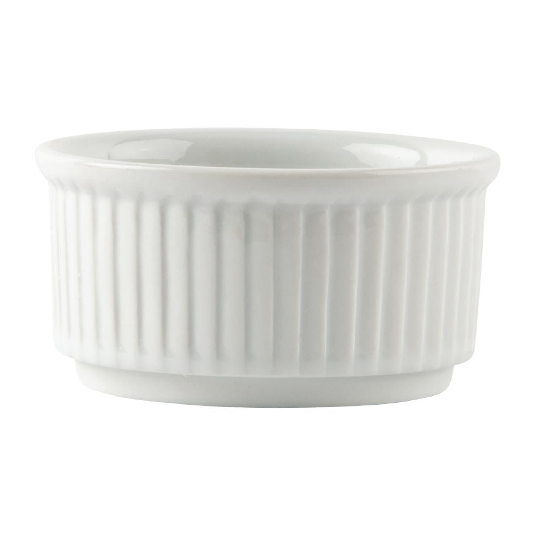 Olympia Whiteware Stacking Ramekins 85mm (12 pack)
