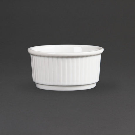 Olympia Whiteware Stacking Ramekins 85mm (12 pack)