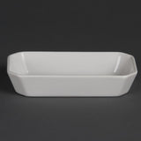 Olympia Whiteware Rectangular Hors d'Oeuvre Dishes 185mm (6 Pack)