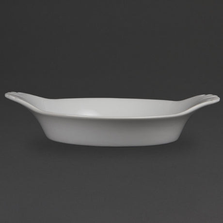 Olympia Whiteware Round Eared Dishes 220mm (6 Pack)
