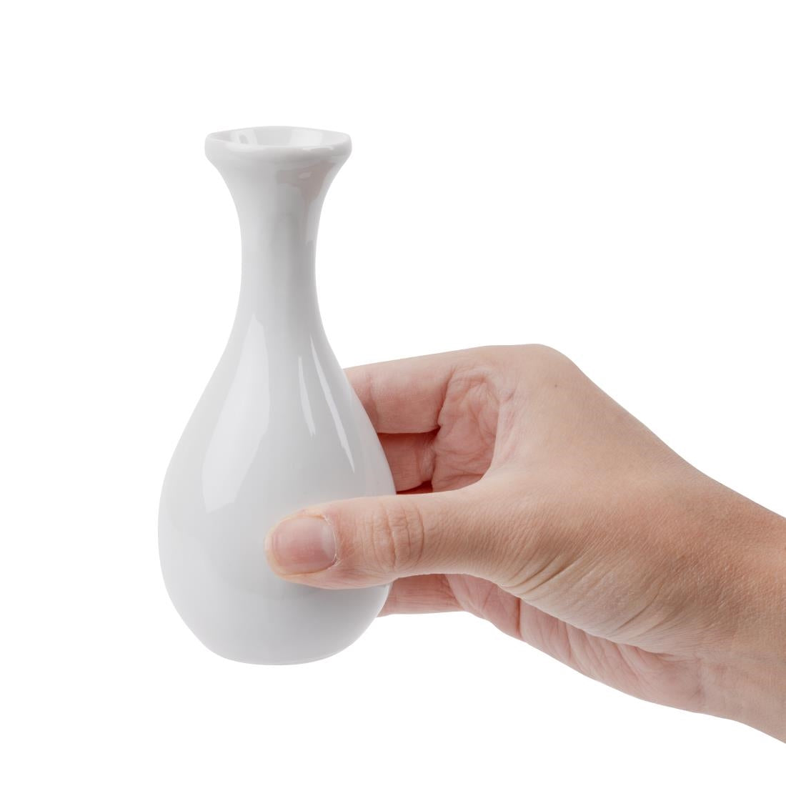 Olympia Whiteware Bud Vases 125mm (12 Pack)