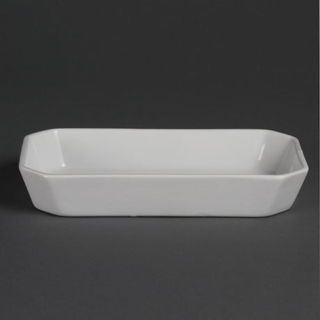 Olympia Whiteware Rectangular Hors d'Oeuvre Dishes 235x 122mm (6 Pack)