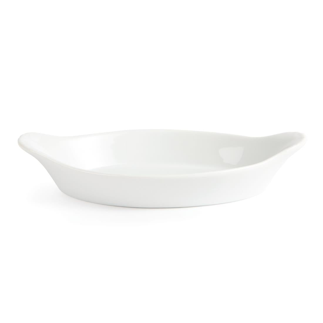 Olympia Whiteware Oval Eared Dishes 204mm (6 pack)