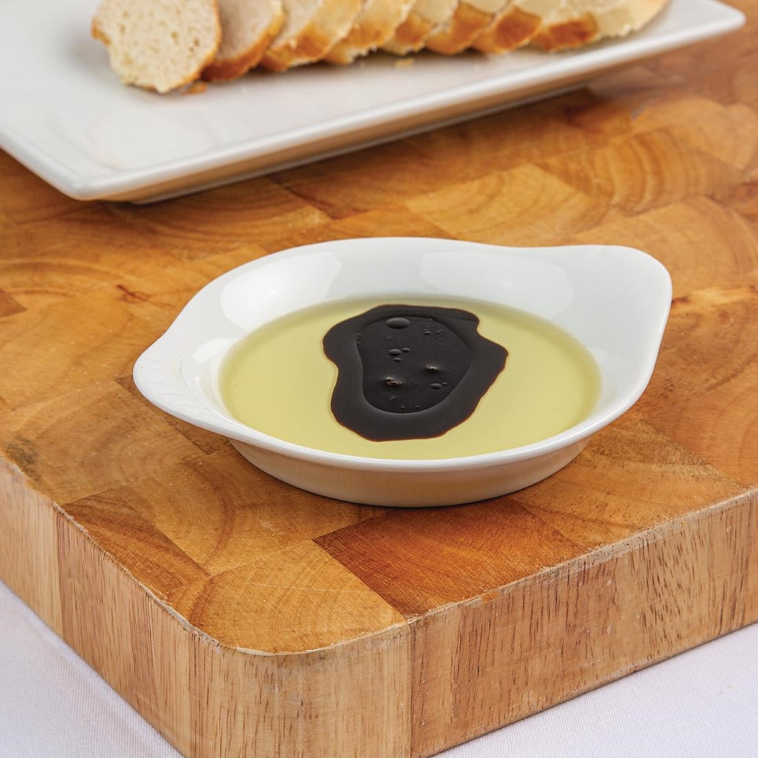 Olympia Whiteware Round Eared Dishes 156x 126mm (6 pack)