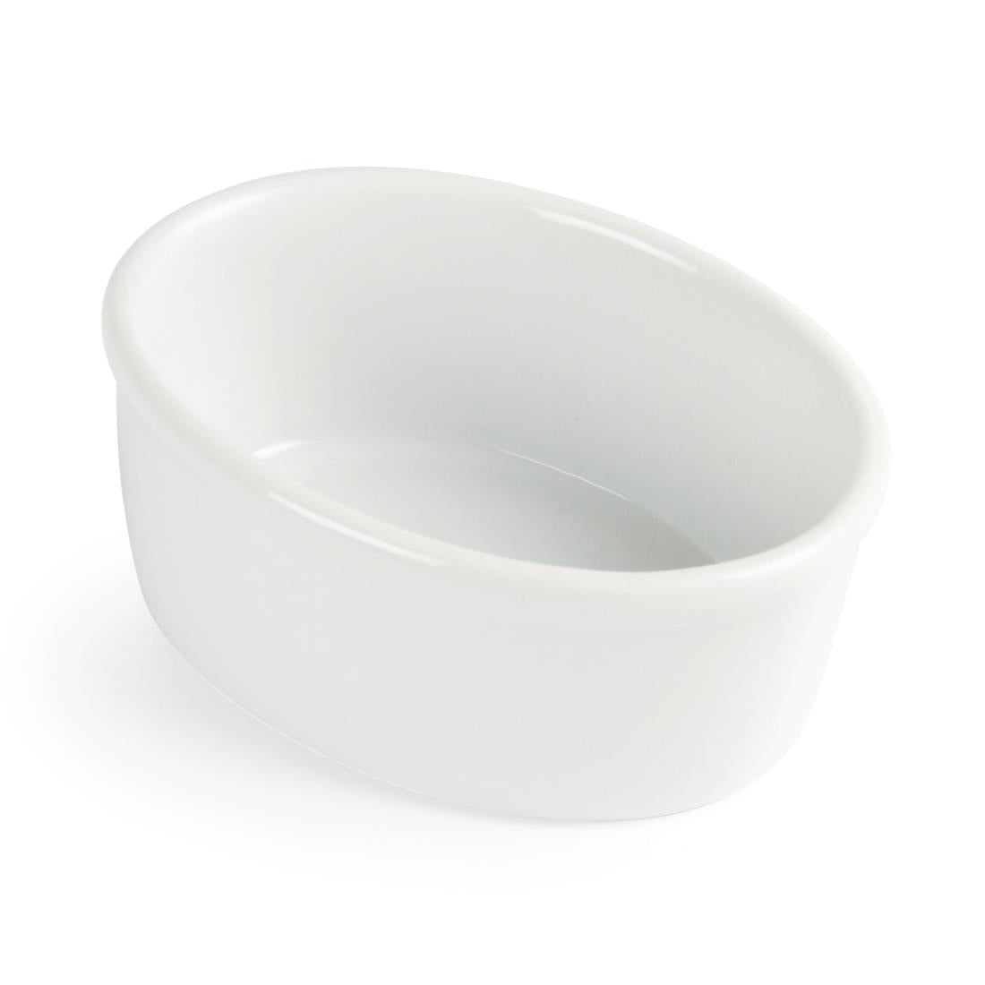 Olympia Whiteware Oval Ramekins 105mm (12 pack)