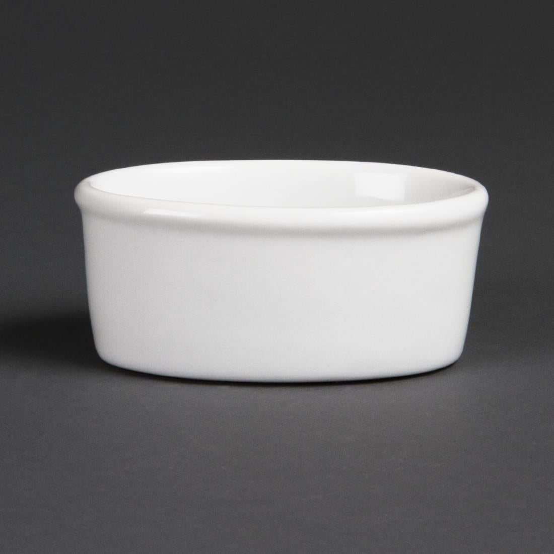Olympia Whiteware Oval Ramekins 105mm (12 pack)