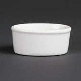 Olympia Whiteware Oval Ramekins 105mm (12 pack)