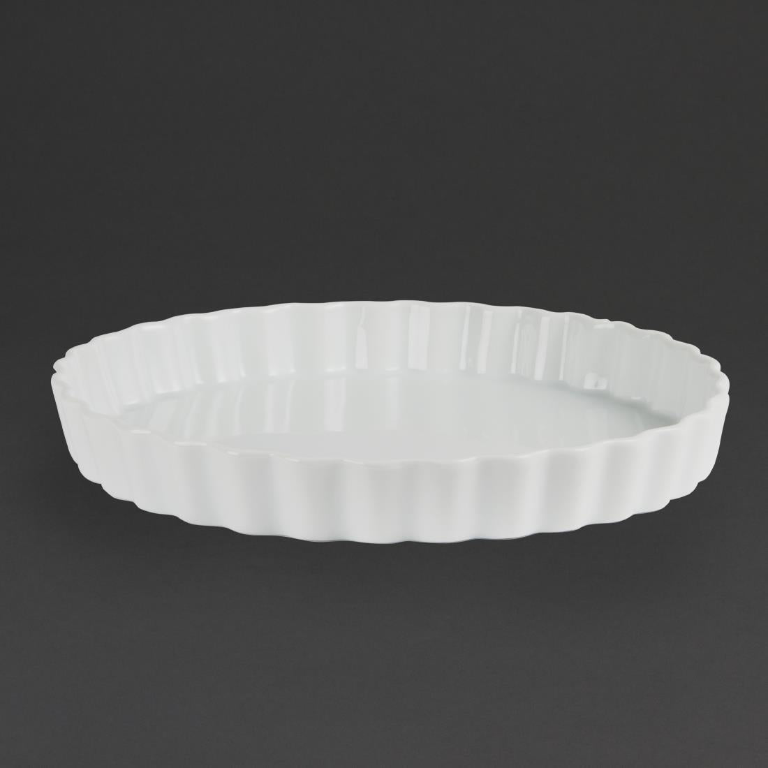 Olympia Whiteware Flan Dishes 265mm (6 Pack)