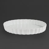 Olympia Whiteware Flan Dishes 265mm (6 Pack)