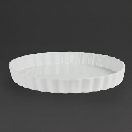 Olympia Whiteware Flan Dishes 265mm (6 Pack)