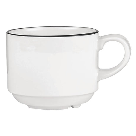 Churchill Alchemy Mono Stacking Tea Cups 206ml (24 Pack)